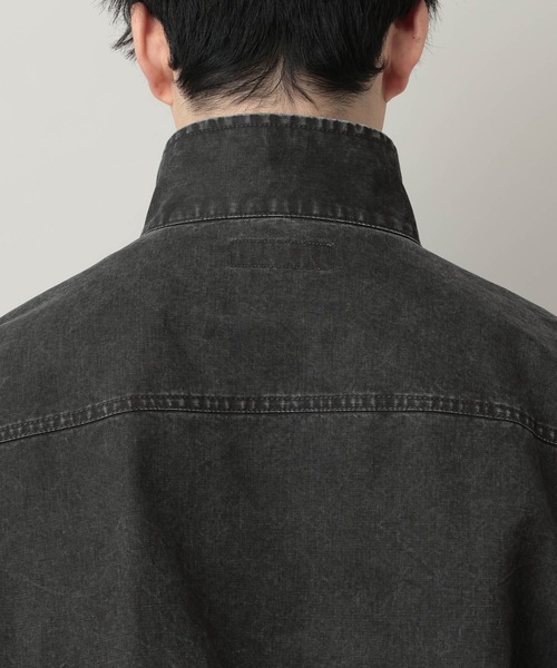 RAGEBLUE(レイジブルー)の「Stand Neck Denim Bomber Jacket/スタンドネックデニムボンバージャケット(ブルゾン・メンズ・ピンク/グレー・MEDIUM/LARGE)」の6枚目の写真
