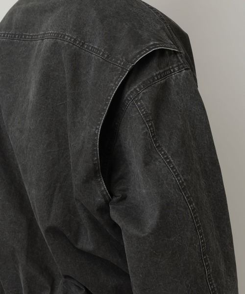 RAGEBLUE(レイジブルー)の「Stand Neck Denim Bomber Jacket/スタンドネックデニムボンバージャケット(ブルゾン・メンズ・ピンク/グレー・MEDIUM/LARGE)」の7枚目の写真