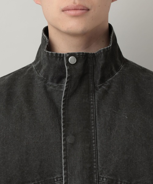 RAGEBLUE(レイジブルー)の「Stand Neck Denim Bomber Jacket/スタンドネックデニムボンバージャケット(ブルゾン・メンズ・ピンク/グレー・MEDIUM/LARGE)」の8枚目の写真