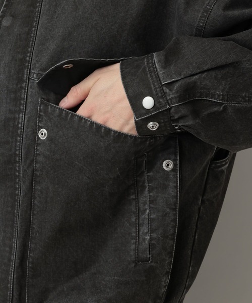RAGEBLUE(レイジブルー)の「Stand Neck Denim Bomber Jacket/スタンドネックデニムボンバージャケット(ブルゾン・メンズ・ピンク/グレー・MEDIUM/LARGE)」の11枚目の写真