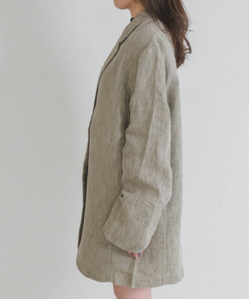 31 Sons de mode（トランテアン　ソン　ドゥ　モード）の「ナチュラルルーズテーラードジャケット（テーラードジャケット・レディース・ベージュ・ﾌﾘ-）」の11枚目の写真