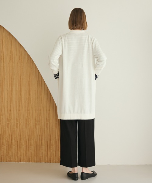 LA MARINE FRANCAISE（マリン フランセーズ）の「ポロネックロングカーディガン（カーディガン/ボレロ・レディース・ホワイト/チャコールグレー/ブルー・FREE）」の14枚目の写真