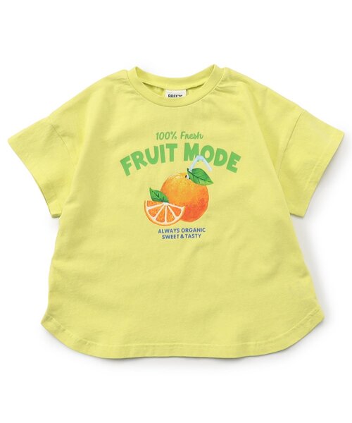 BREEZE（ブリーズ）の「アイス&フルーツジュースTシャツ（Tシャツ/カットソー・キッズ・オフホワイト/ピンク/ライム/サックスブルー・80/90/100/110/120/130/140）」の2枚目の写真