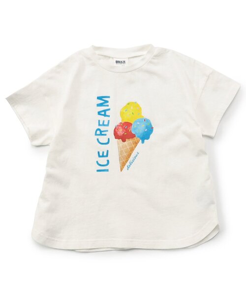 BREEZE(ブリーズ)の「アイス&フルーツジュースTシャツ(Tシャツ/カットソー・キッズ・オフホワイト/ピンク/ライム/サックスブルー・80/90/100/110/120/130/140)」の11枚目の写真