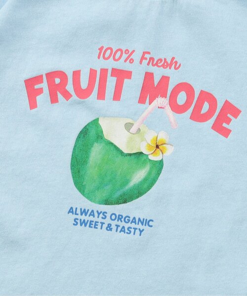 BREEZE(ブリーズ)の「アイス&フルーツジュースTシャツ(Tシャツ/カットソー・キッズ・オフホワイト/ピンク/ライム/サックスブルー・80/90/100/110/120/130/140)」の15枚目の写真