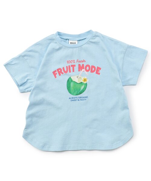 BREEZE(ブリーズ)の「アイス&フルーツジュースTシャツ(Tシャツ/カットソー・キッズ・オフホワイト/ピンク/ライム/サックスブルー・80/90/100/110/120/130/140)」の16枚目の写真