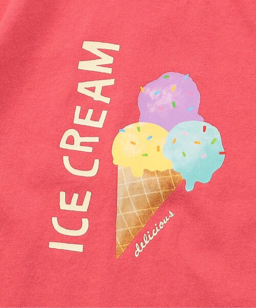 BREEZE(ブリーズ)の「アイス&フルーツジュースTシャツ(Tシャツ/カットソー・キッズ・オフホワイト/ピンク/ライム/サックスブルー・80/90/100/110/120/130/140)」の22枚目の写真