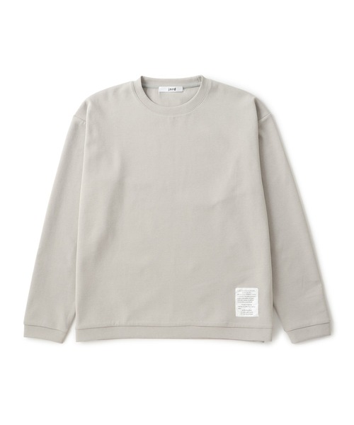 JUNRED（ジュンレッド）の「杢ストレッチダンボールプルオーバー（Tシャツ/カットソー・メンズ・オフホワイト/パープル/チャコールグレー・M/S/LL/L）」の2枚目の写真