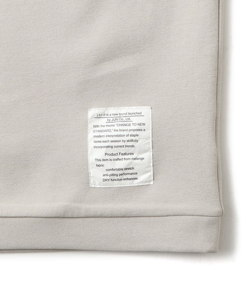 JUNRED（ジュンレッド）の「杢ストレッチダンボールプルオーバー（Tシャツ/カットソー・メンズ・オフホワイト/パープル/チャコールグレー・M/S/LL/L）」の21枚目の写真