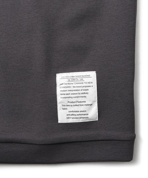 JUNRED（ジュンレッド）の「杢ストレッチダンボールプルオーバー（Tシャツ/カットソー・メンズ・オフホワイト/パープル/チャコールグレー・M/S/LL/L）」の17枚目の写真