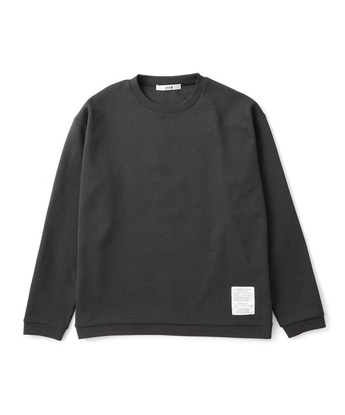 JUNRED（ジュンレッド）の「杢ストレッチダンボールプルオーバー（Tシャツ/カットソー・メンズ・オフホワイト/パープル/チャコールグレー・M/S/LL/L）」の4枚目の写真