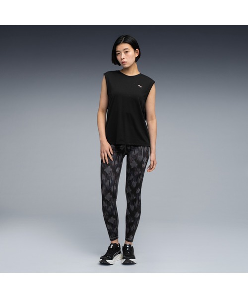 PUMA（プーマ）の「PUMA プーマ ウィメンズ ヨガ AOP タイツ（レギンス/スパッツ・レディース・ピンク系その他5/ブラック・LARGE/SMALL/MEDIUM/X-LARGE）」の3枚目の写真
