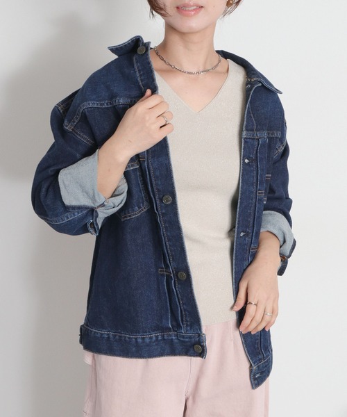 cepo（セポ）の「〈前後2way〉ラメソウバリニットタンクトップ（タンクトップ・レディース・ブラック/オフホワイト/ベージュ・M）」の21枚目の写真