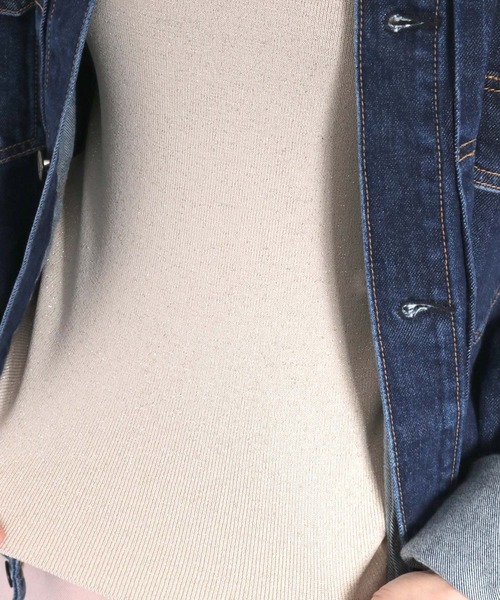 cepo（セポ）の「〈前後2way〉ラメソウバリニットタンクトップ（タンクトップ・レディース・ブラック/オフホワイト/ベージュ・M）」の22枚目の写真