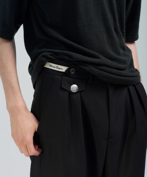 BED J.W. FORD（ベッドフォード）の「【BED J.W. FORD/ベッドフォード】Nice Details（スラックス・メンズ・ブラック/グレー・0/1）」の4枚目の写真