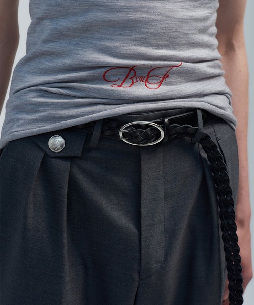 BED J.W. FORD（ベッドフォード）の「【BED J.W. FORD/ベッドフォード】Nice Details（スラックス・メンズ・ブラック/グレー・0/1）」の7枚目の写真