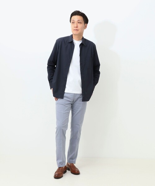NOLLEY'S LIGHT（ノーリーズライト）の「ナイロンリップ レギュラーカラーシャツ（シャツ/ブラウス・メンズ・ブラック/キナリ/ネイビー・M/L）」の15枚目の写真