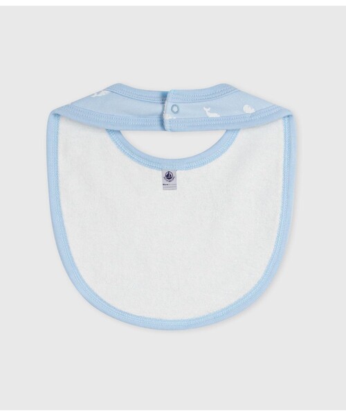 PETIT BATEAU(プチバトー)の「プリントサークルスタイ(スタイ/よだれかけ・キッズ・ホワイト系その他/ホワイト×ブルー/ピンク系その他・ONE SIZE)」の4枚目の写真