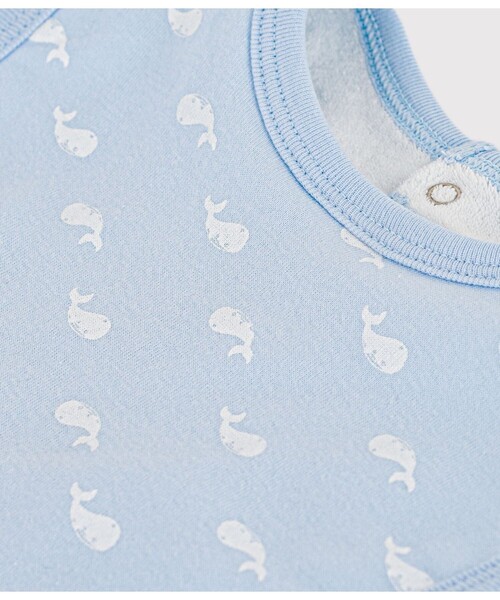 PETIT BATEAU(プチバトー)の「プリントサークルスタイ(スタイ/よだれかけ・キッズ・ホワイト系その他/ホワイト×ブルー/ピンク系その他・ONE SIZE)」の5枚目の写真