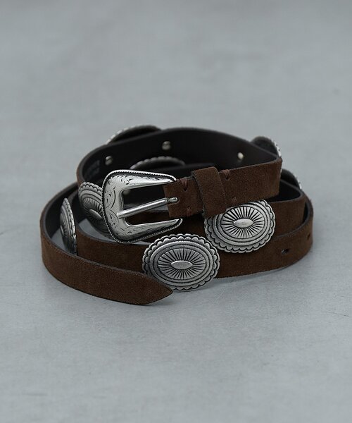 GALLARDAGALANTE(ガリャルダガランテ)の「【Puntovita】コンチョスウェードレザーベルト(その他小物・レディース・ブラウン・FREE)」の5枚目の写真