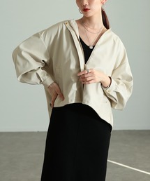 ノーカラージャケット（合成皮革/人工皮革）ファッション通販 - ZOZOTOWN