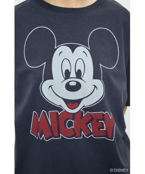 AZUL by moussy(アズールバイマウジー)の「ADルーズ半袖プリントT / MICKEY(Tシャツ/カットソー・レディース・オフホワイト/杢グレー/ブラック・SMALL/MEDIUM)」の17枚目の写真