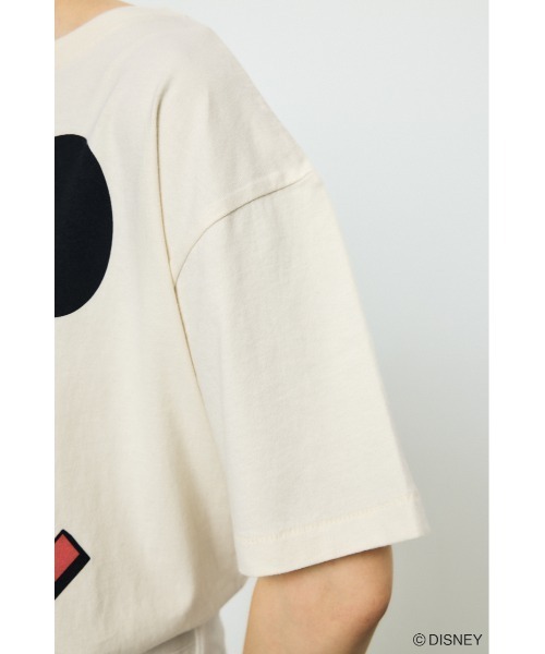 AZUL by moussy(アズールバイマウジー)の「ADルーズ半袖プリントT / MICKEY(Tシャツ/カットソー・レディース・オフホワイト/杢グレー/ブラック・SMALL/MEDIUM)」の11枚目の写真