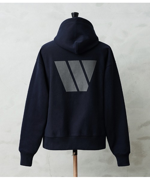 WAIPER.inc(ワイパーインク)の「WAIPER.inc REFLECTIVE LOGO プルオーバーパーカー【WP1175】(パーカー・メンズ・ネイビー/ブラック・XL/L/M/XXL/S)」の7枚目の写真