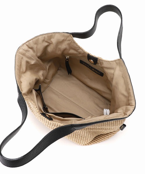 VIOLAd'ORO（ヴィオラドーロ）の「VIOLAd’ORO/ヴィオラドーロ SANDRO TOTE（トートバッグ・レディース・ベージュ/ブラウン・FREE）」の10枚目の写真