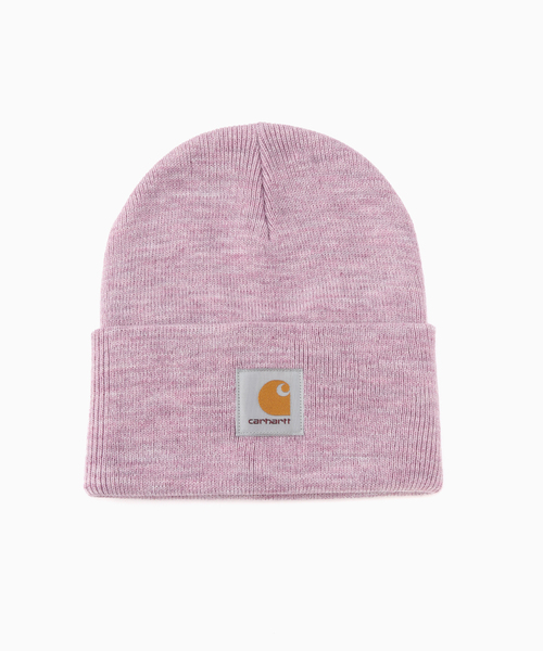 Carhartt WIP(カーハートダブリューアイピー)の「CARHARTT WIP / カーハート ダブリューアイピー ACRYLIC WATCH HAT(ニットキャップ/ビーニー・メンズ・ピンク・FREE)」の1枚目の写真