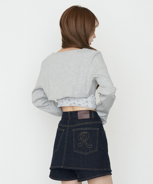 RAY CASSIN（レイカズン）の「【花柄 / ボーダー】ボレロレイヤードキャミセット（Tシャツ/カットソー・レディース・グレー系その他2/グレー系その他3/ホワイト系その他2/ブルー系その他3・FREE）」の15枚目の写真