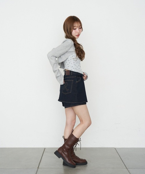 RAY CASSIN（レイカズン）の「【花柄 / ボーダー】ボレロレイヤードキャミセット（Tシャツ/カットソー・レディース・グレー系その他2/グレー系その他3/ホワイト系その他2/ブルー系その他3・FREE）」の17枚目の写真