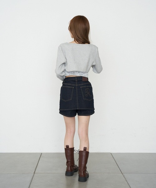 RAY CASSIN（レイカズン）の「【花柄 / ボーダー】ボレロレイヤードキャミセット（Tシャツ/カットソー・レディース・グレー系その他2/グレー系その他3/ホワイト系その他2/ブルー系その他3・FREE）」の18枚目の写真