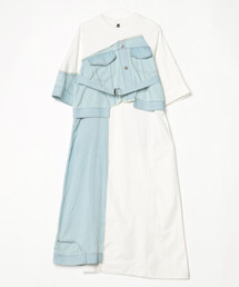 ROYAL FLASH（ロイヤルフラッシュ）の「AULA AILA/アウラアイラ/DENIM COMBINATION ONE PIECE/デニムコンビネーションワンピース（ワンピース）」