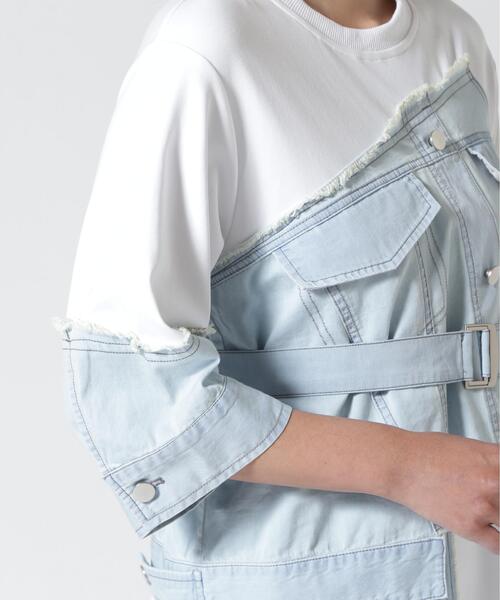 AULA AILA(アウラアイラ)の「AULA AILA/アウラアイラ/DENIM COMBINATION ONE PIECE/デニムコンビネーションワンピース(ワンピース・レディース・ホワイト/その他18・0)」の13枚目の写真