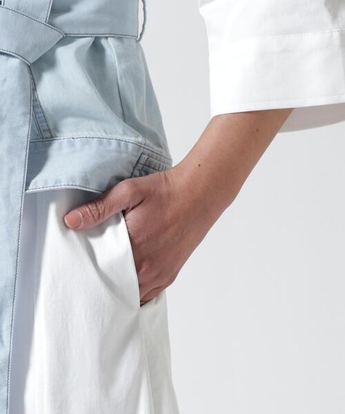 AULA AILA(アウラアイラ)の「AULA AILA/アウラアイラ/DENIM COMBINATION ONE PIECE/デニムコンビネーションワンピース(ワンピース・レディース・ホワイト/その他18・0)」の15枚目の写真