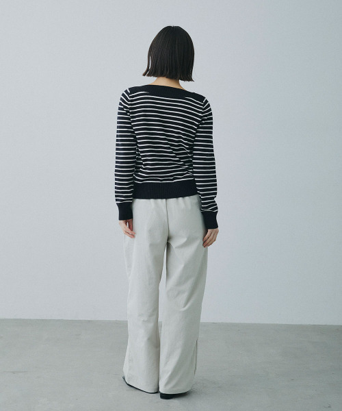 Mirette(ミレット)の「センターライン セミワイドストレートパンツ / Center Line Semi-Wide Straight Pants(スラックス・レディース・カーキ/ブラウン/オフホワイト・SMALL/MEDIUM/LARGE)」の18枚目の写真