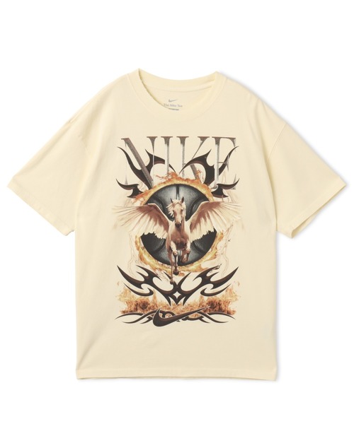NIKE(ナイキ)の「NIKE AS M NK M90 OC LOOSE F1 TEE / ナイキ M90 OC ルーズ F1 T-シャツ 【SP】(Tシャツ/カットソー・メンズ・ベージュ/ブラック・M/S/XXL/XL/L)」の1枚目の写真