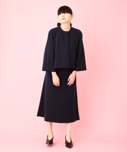 Ranerrh(ラネリ)の「【NAVY】8261-030702NV バックリボンジャケット【お受験・入卒式・結婚式】【セットアップ展開有】【オフィス/ビジネスにも使える】ネイビーシリーズ(ノーカラージャケット・レディース・ネイビー・40/38)」の19枚目の写真