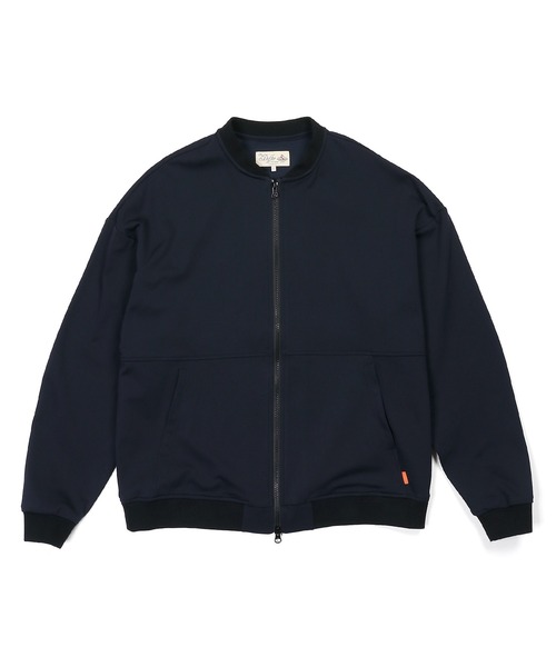 The DUFFER of ST.GEORGE（ザダファーオブセントジョージ）の「[360° THE CIRCLE STRETCH] BY WONDER SHAPE：セットアップ対応 サークルストレッチ MA-1 / フライトジャケット / ワンダーシェイプ / 軽量アウター / ボンバージャケット（MA-1・メンズ・ネイビー/ブラック・X-LARGE/LARGE/MEDIUM/SMALL）」の10枚目の写真