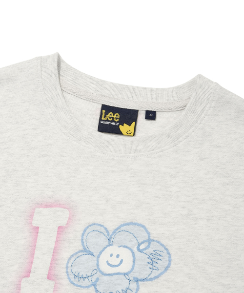 Wacky WiLLy（ワッキーウィリー）の「[ワキウィリー x Lee] ウィメンズアイリリリクロップ半袖Tシャツライトグレー（Tシャツ/カットソー・レディース・その他・SMALL/MEDIUM）」の4枚目の写真