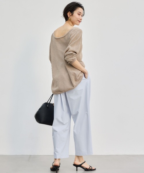 BARNYARDSTORM（バンヤードストーム）の「BARNYARDSTORM / 2WAYライトペーパーニット【WEB限定カラー】（ニット/セーター・レディース・ブラック/オフホワイト/ベージュ/レッド/ライトブルー・FREE）」の17枚目の写真