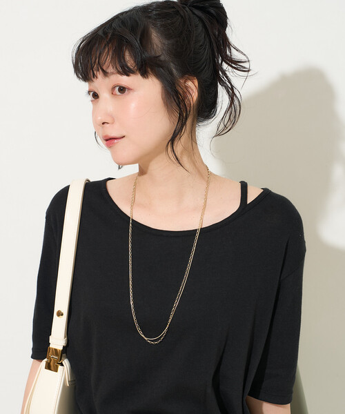 FREAK'S STORE(フリークスストア)の「ロングダブル チェーンネックレス(ネックレス・レディース・ゴールド/シルバー・ONE SIZE)」の6枚目の写真