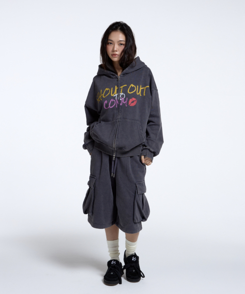 CONY(コール アウト ニューイヤー)の「シャラウトトゥコニグラフィックフードパーカー / チャコール(パーカー・レディース・その他・OS)」の3枚目の写真
