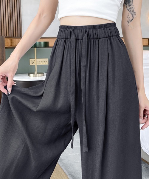 ReRe(リリ)の「ワイドシルエットパンツ(その他パンツ・レディース・ブラック/ダークグレー/ネイビー/オフホワイト・SMALL/LARGE/X-LARGE/MEDIUM)」の18枚目の写真