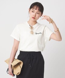GYMPHLEX | <Gymphlex>ショートスリーブ エンブロイダリー Tシャツ(Tシャツ/カットソー)