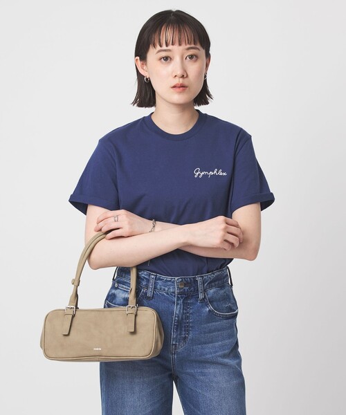 GYMPHLEX（ジムフレックス）の「＜Gymphlex＞ショートスリーブ エンブロイダリー Tシャツ（Tシャツ/カットソー・レディース・その他1/ダークグレー/オフホワイト/コバルトブルー・FREE）」の5枚目の写真