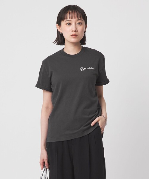 GYMPHLEX（ジムフレックス）の「＜Gymphlex＞ショートスリーブ エンブロイダリー Tシャツ（Tシャツ/カットソー・レディース・その他1/ダークグレー/オフホワイト/コバルトブルー・FREE）」の13枚目の写真