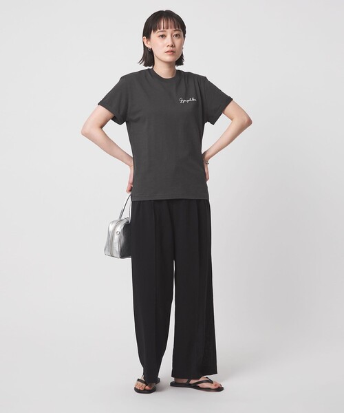 GYMPHLEX（ジムフレックス）の「＜Gymphlex＞ショートスリーブ エンブロイダリー Tシャツ（Tシャツ/カットソー・レディース・その他1/ダークグレー/オフホワイト/コバルトブルー・FREE）」の14枚目の写真