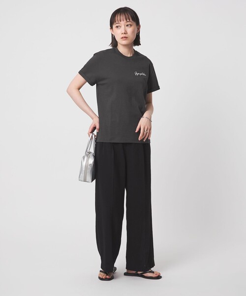 GYMPHLEX（ジムフレックス）の「＜Gymphlex＞ショートスリーブ エンブロイダリー Tシャツ（Tシャツ/カットソー・レディース・その他1/ダークグレー/オフホワイト/コバルトブルー・FREE）」の15枚目の写真